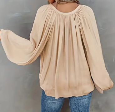 Draped Ruffle Blouse