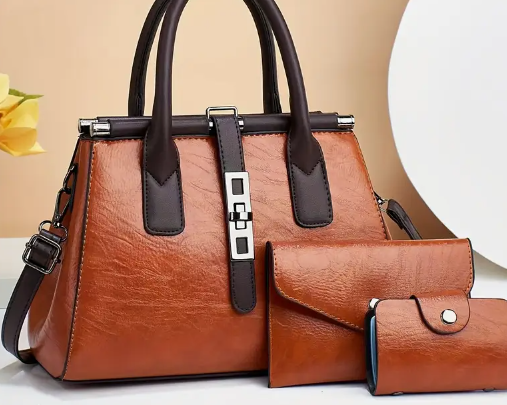 Bossy Briefcase Satchel Bag Set