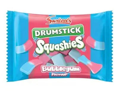 Squashies Bubblegum British Gummy Candy 5oz